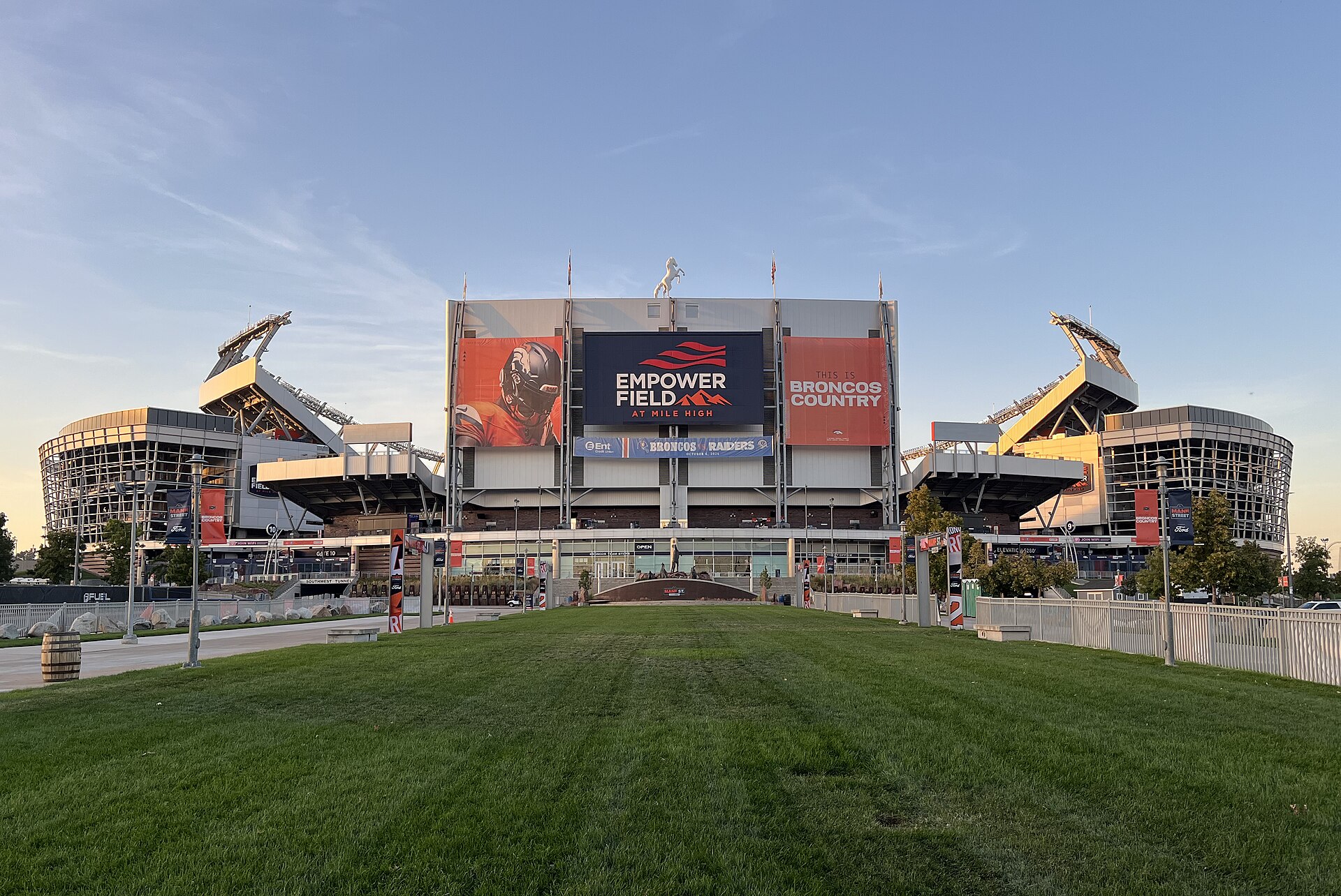 Empower Field at Mile High, home stadium of the Denver Broncos, photographed in 2024