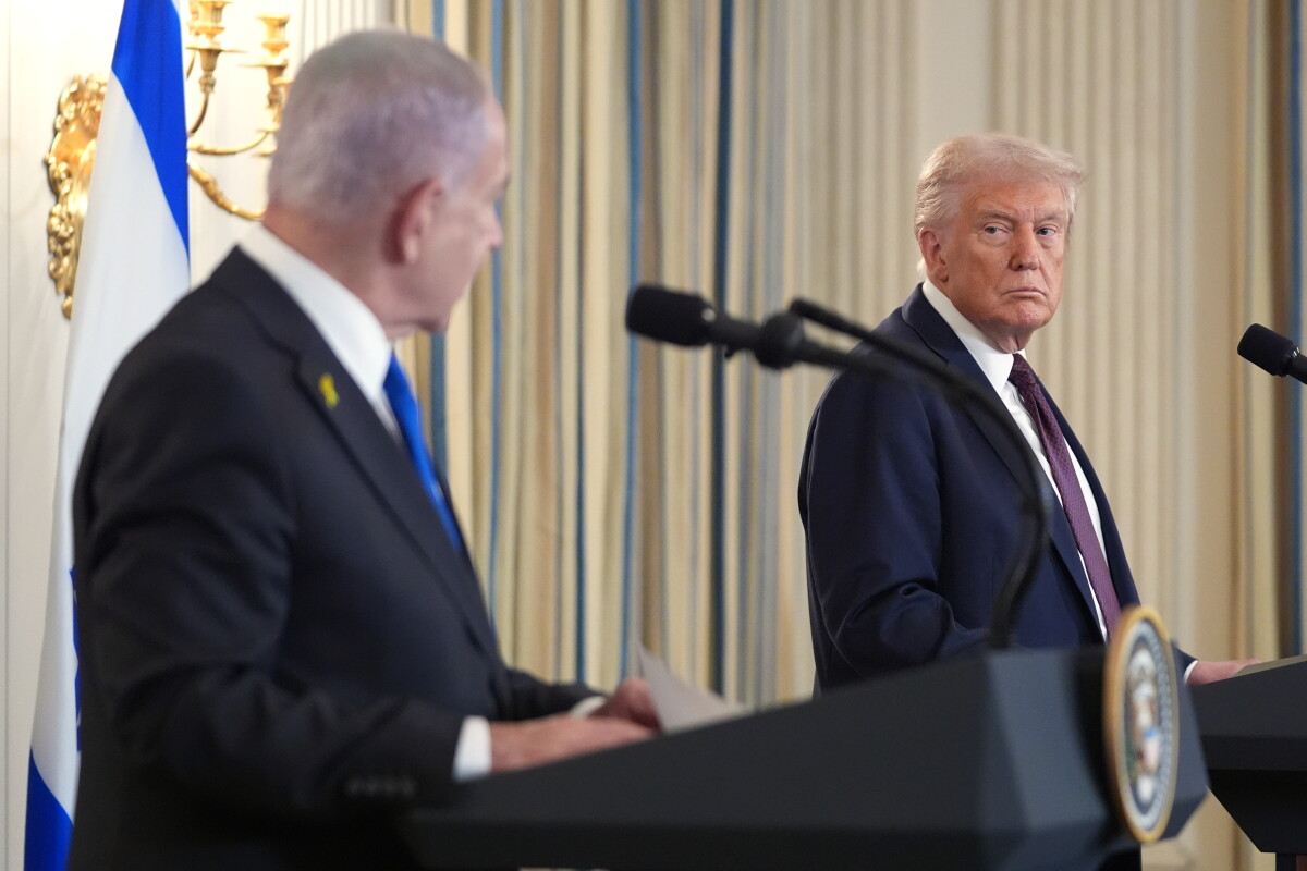 File photo of President Donald Trump with Israeli Prime Minister Benjamin Netanyahu at the White House