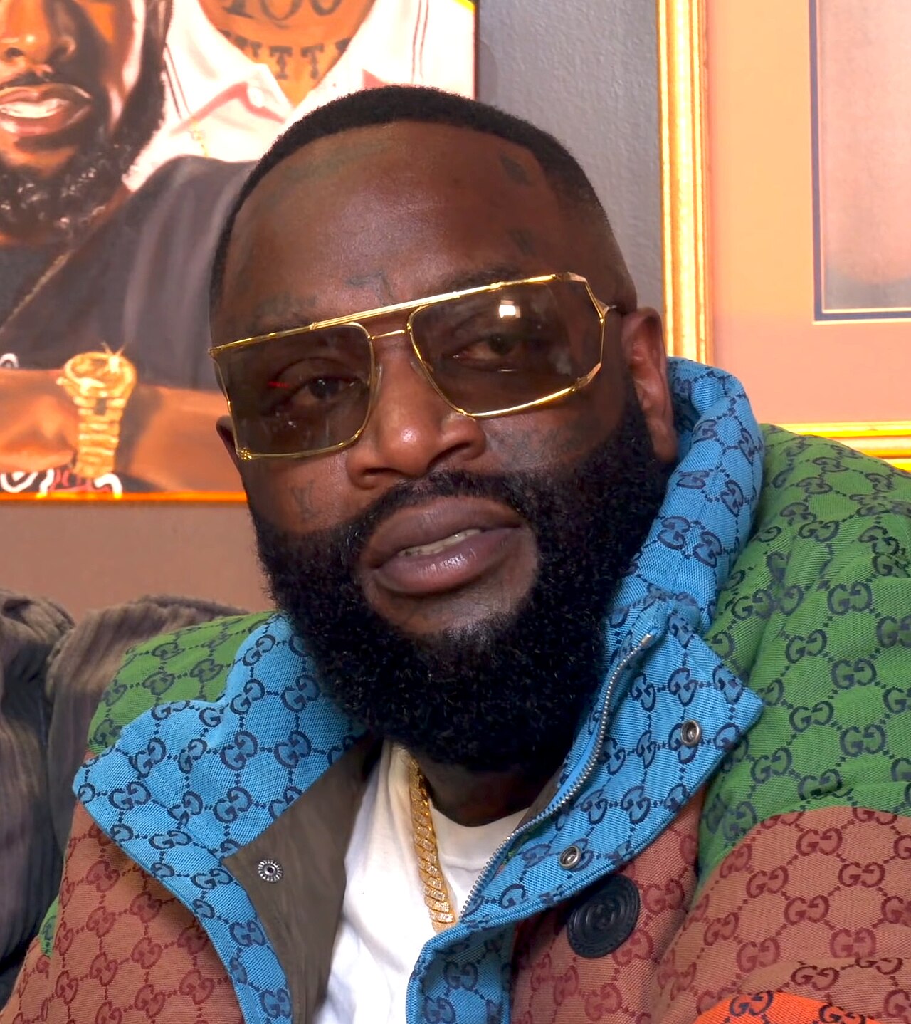 File photo of rapper Rick Ross at a comedy show appearance in December 2021