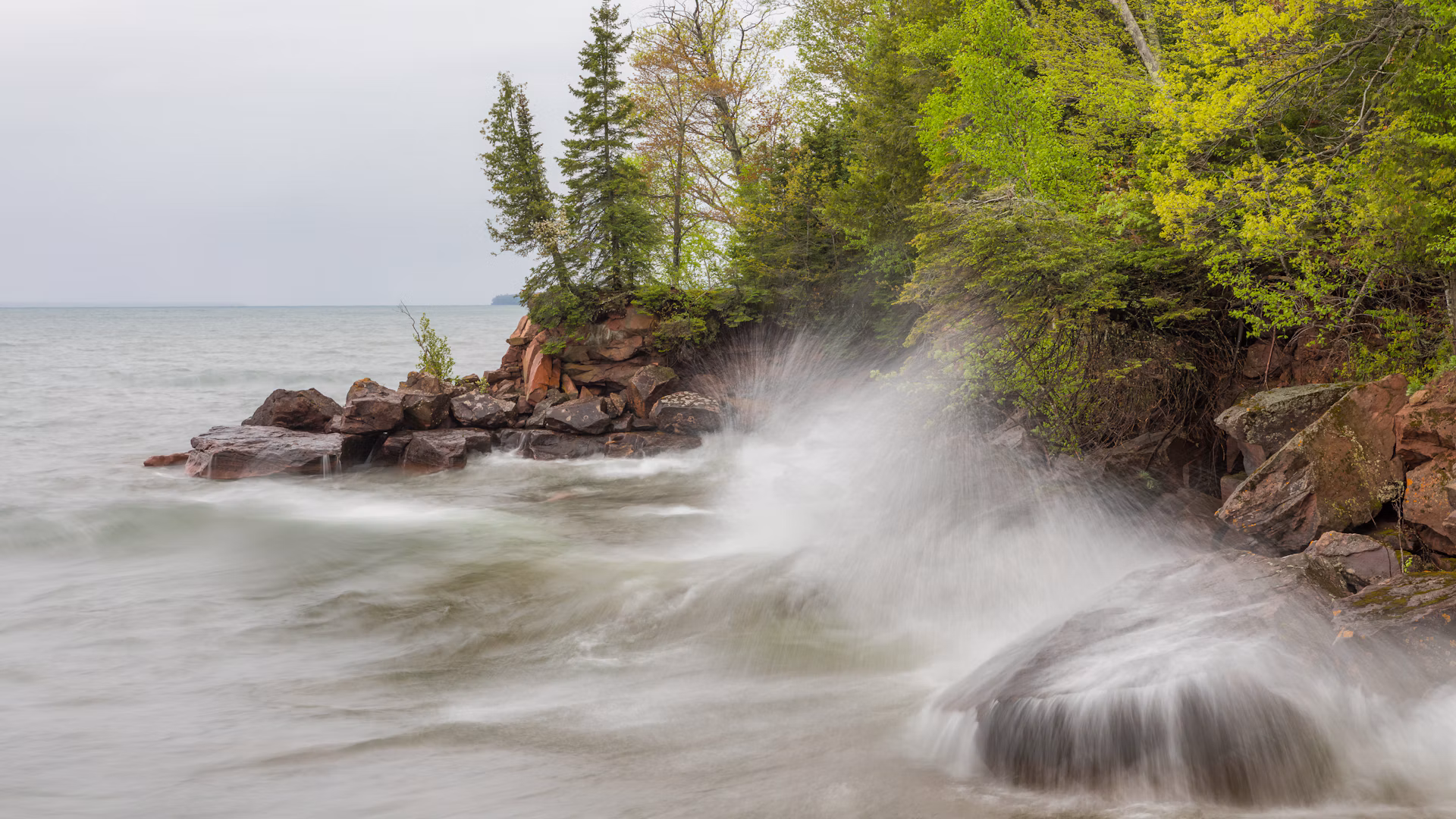 Rocky Lake Superior shoreline and open water, used as an illustrative image