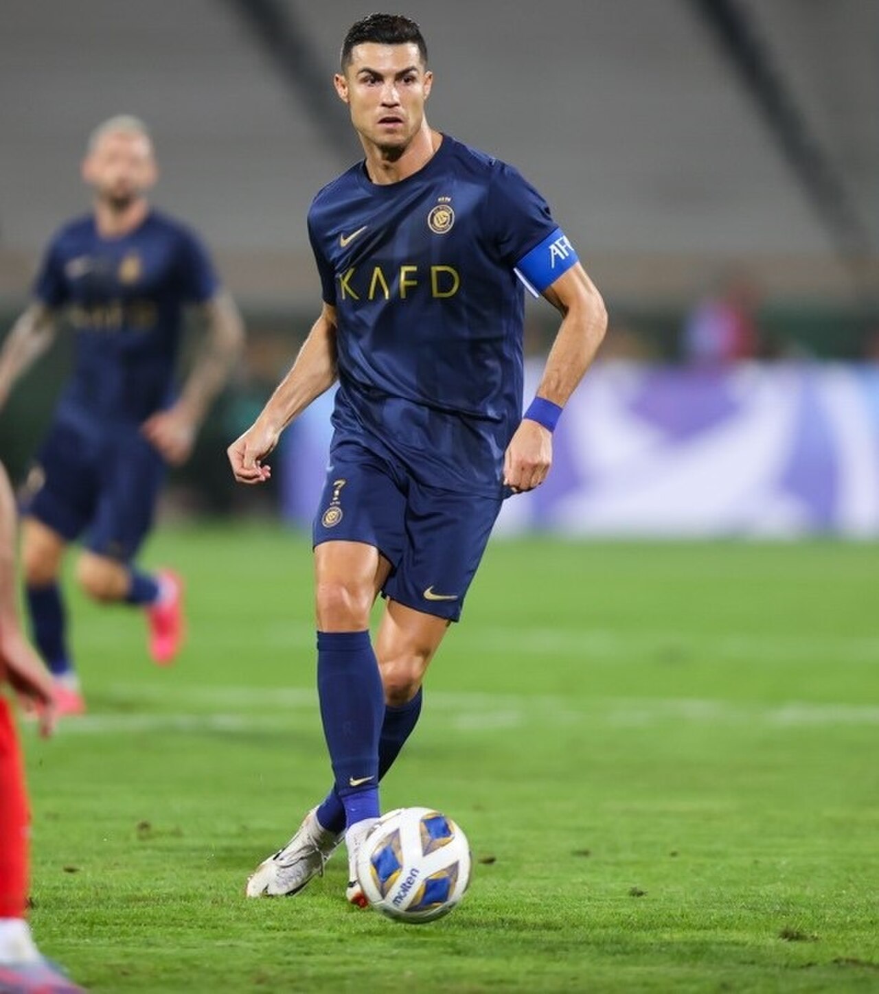 File photo of Cristiano Ronaldo in an Al Nassr kit during a 2023 match in Tehran; not from the NEOM match.