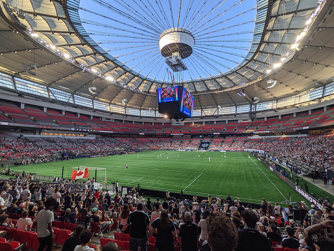 File photo of FC Juárez playing Vancouver Whitecaps in a Leagues Cup match at BC Place, August 2026