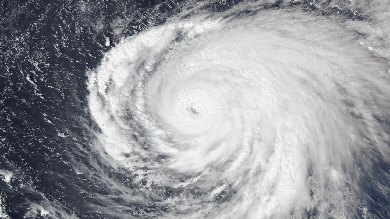 Satellite view of Typhoon Champi over the western Pacific on October 20, 2026.