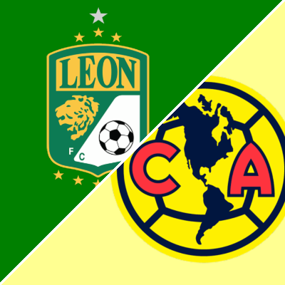 León and Club América Liga MX matchup graphic