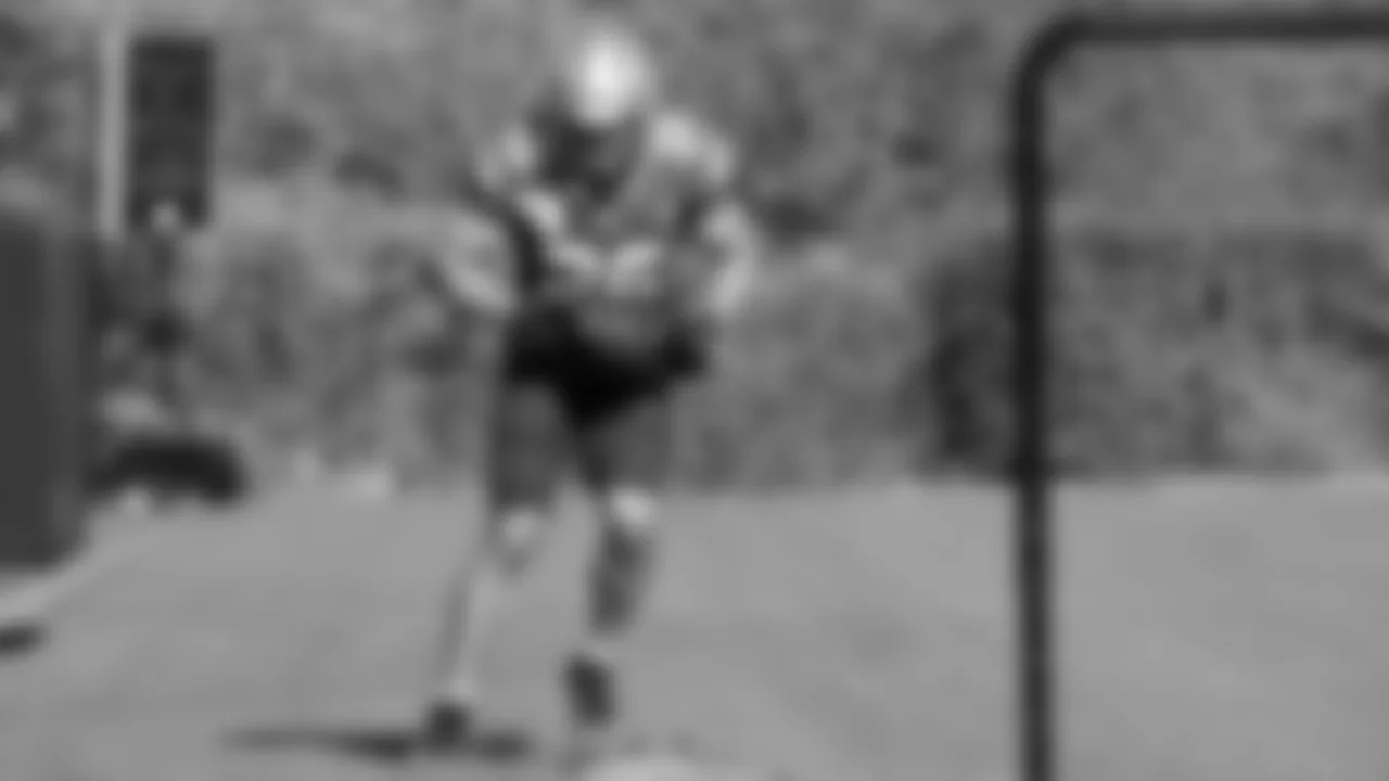Seattle Seahawks running back Zach Charbonnet practices ahead of the Week 7 game against Kansas City