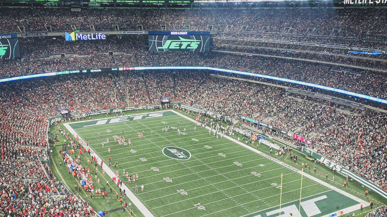 A packed MetLife Stadium during a New York Jets home game