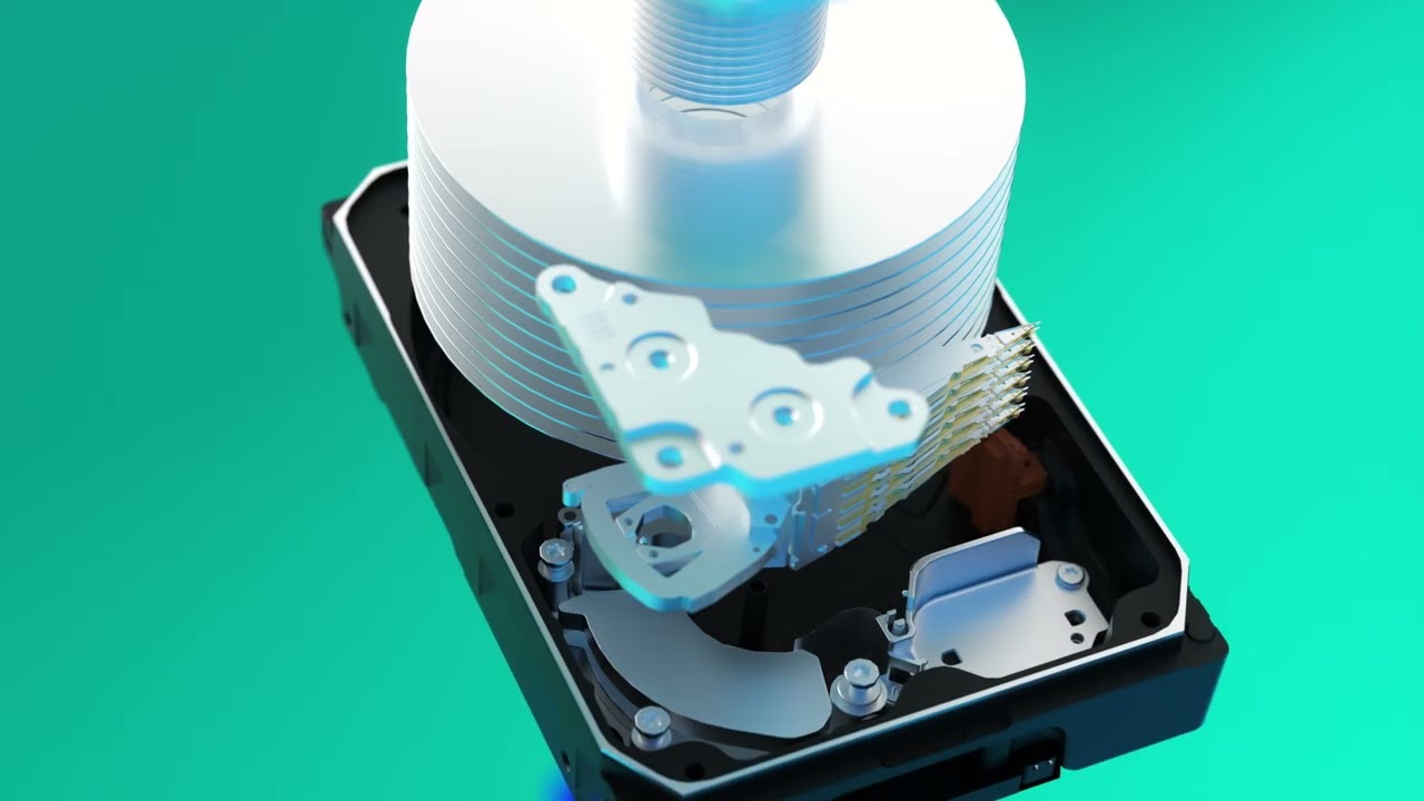 Western Digital Ultrastar hard drives installed in a data-center storage system