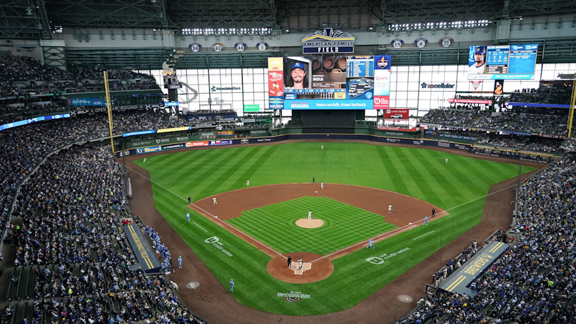 Brewers pitcher Jacob Misiorowski tosses a ball at World Series media day