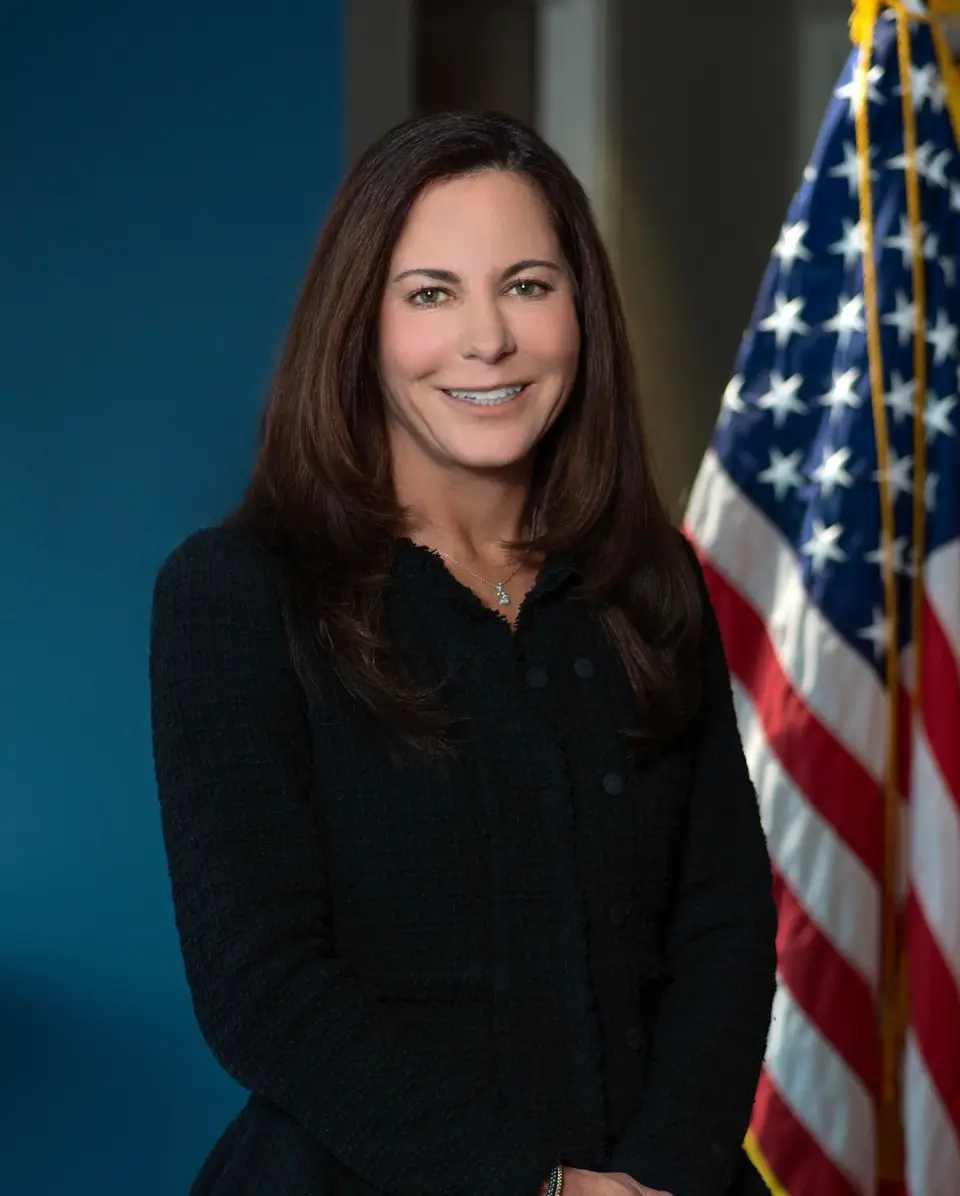 File photo: official portrait of Leah Foley, U.S. Attorney for the District of Massachusetts