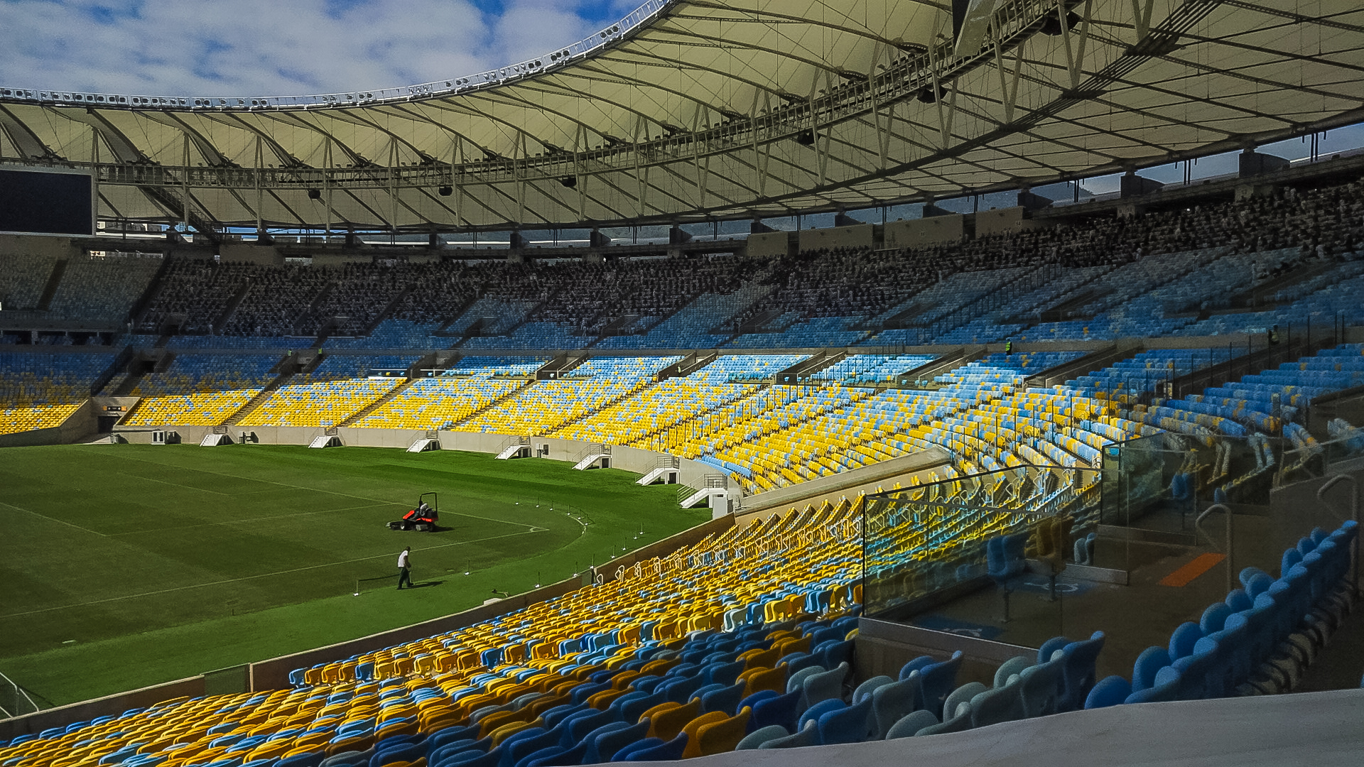 A 2014 view inside Rio de Janeiro's Maracanã stadium, where Flamengo hosted Atlético Mineiro