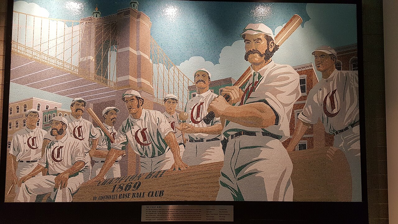 A scene at Cincinnati's Great American Ball Park after a game in 2016; Todd Benzinger is not pictured.