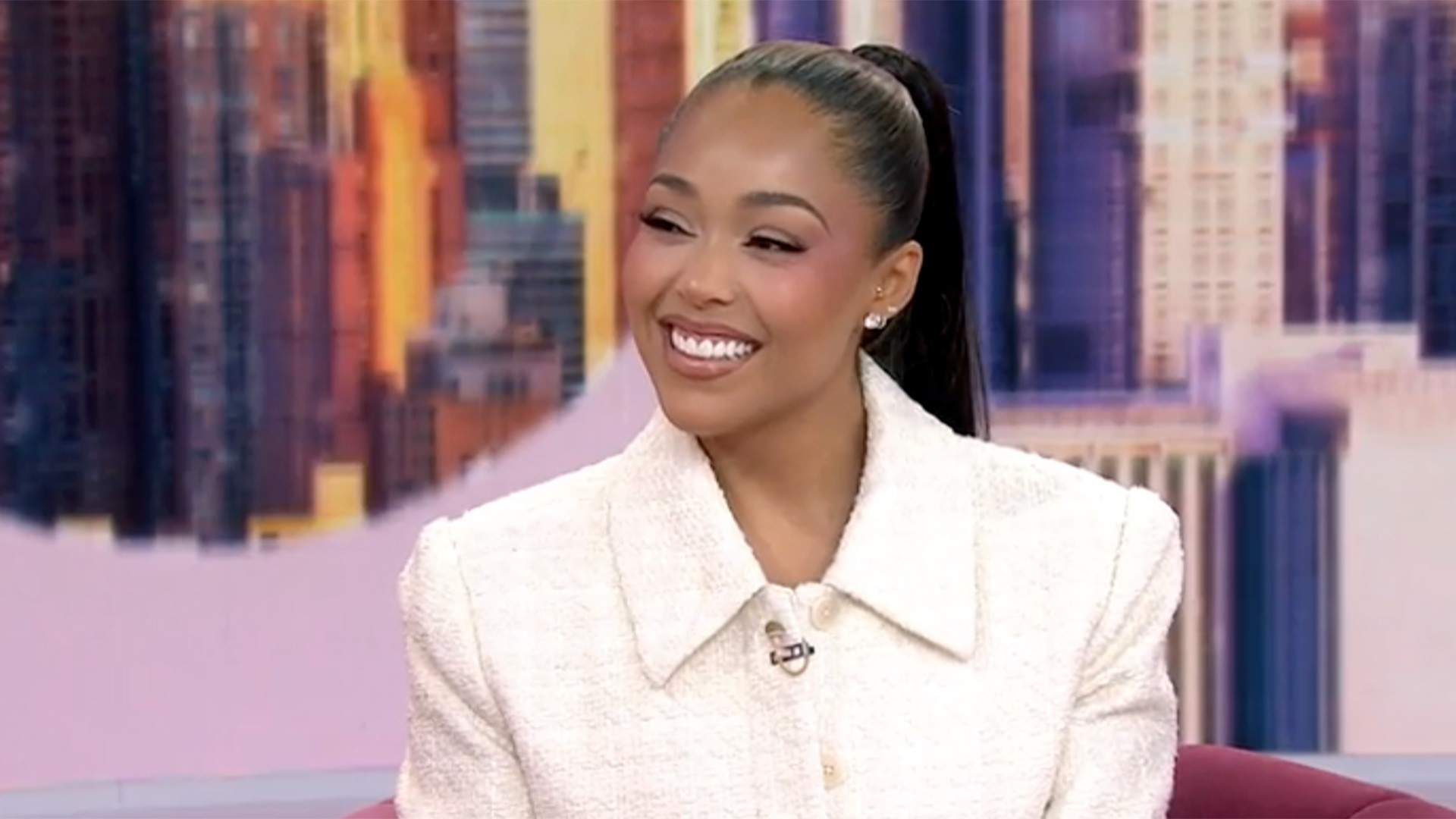 Jordyn Woods speaks with Jenna Bush Hager and Sheinelle Jones on TODAY about her wedding