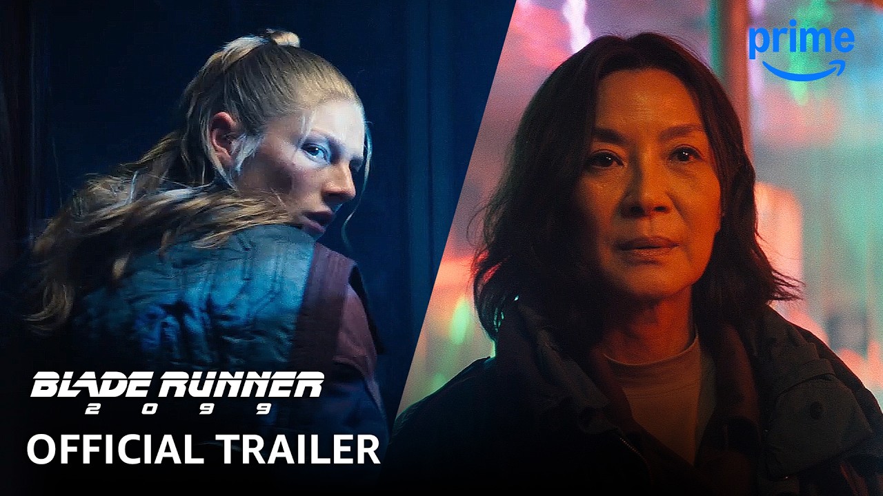 Official Prime Video thumbnail for the Blade Runner 2099 New York Comic Con trailer; promotional image, not an October 25 episode still.