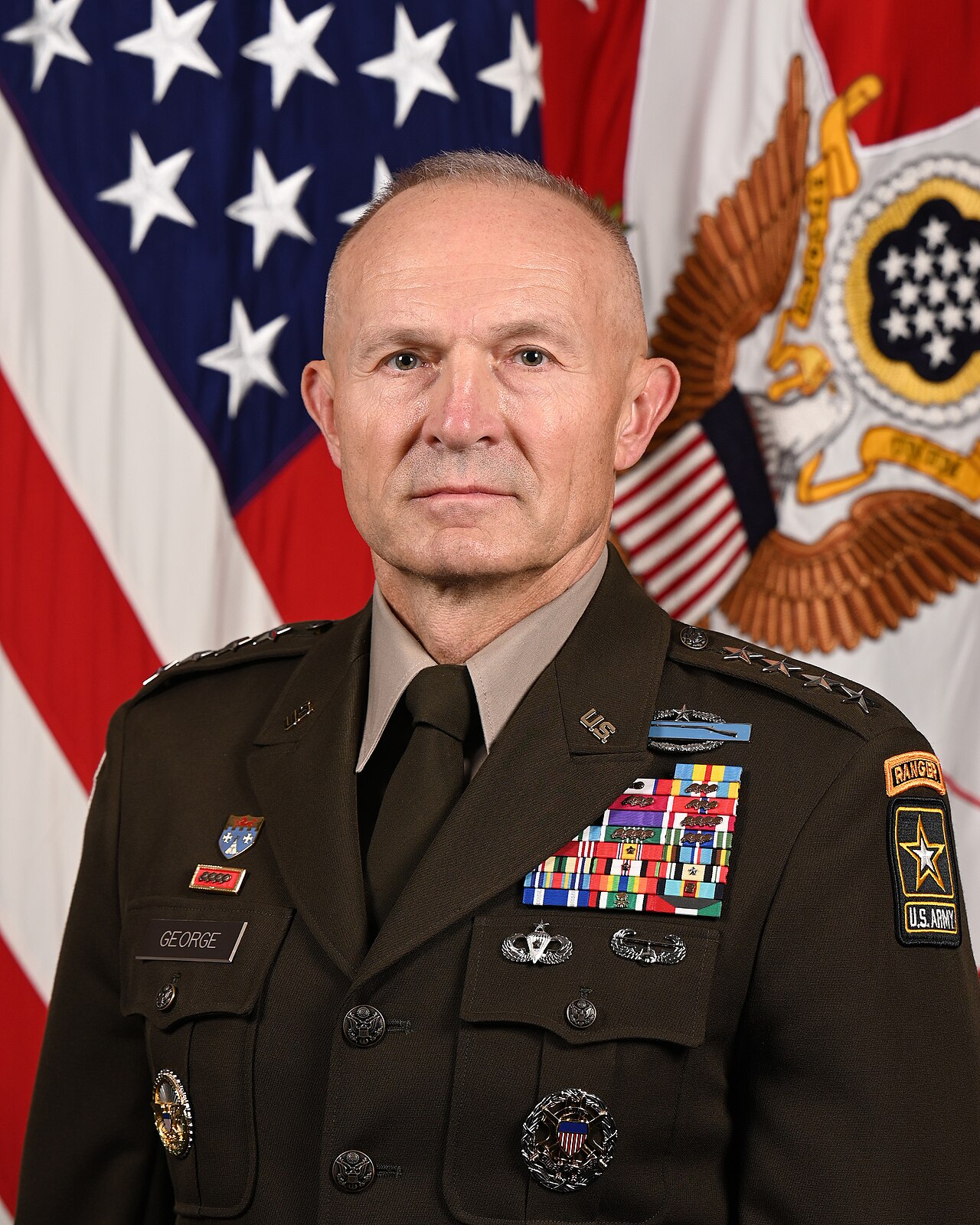Official U.S. Army portrait of Gen. Randy A. George in dress uniform, taken while he served as Army chief of staff