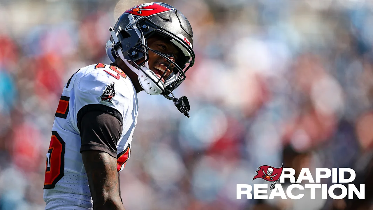 Buccaneers and Panthers players collide during Tampa Bay's Week 7 win in Charlotte