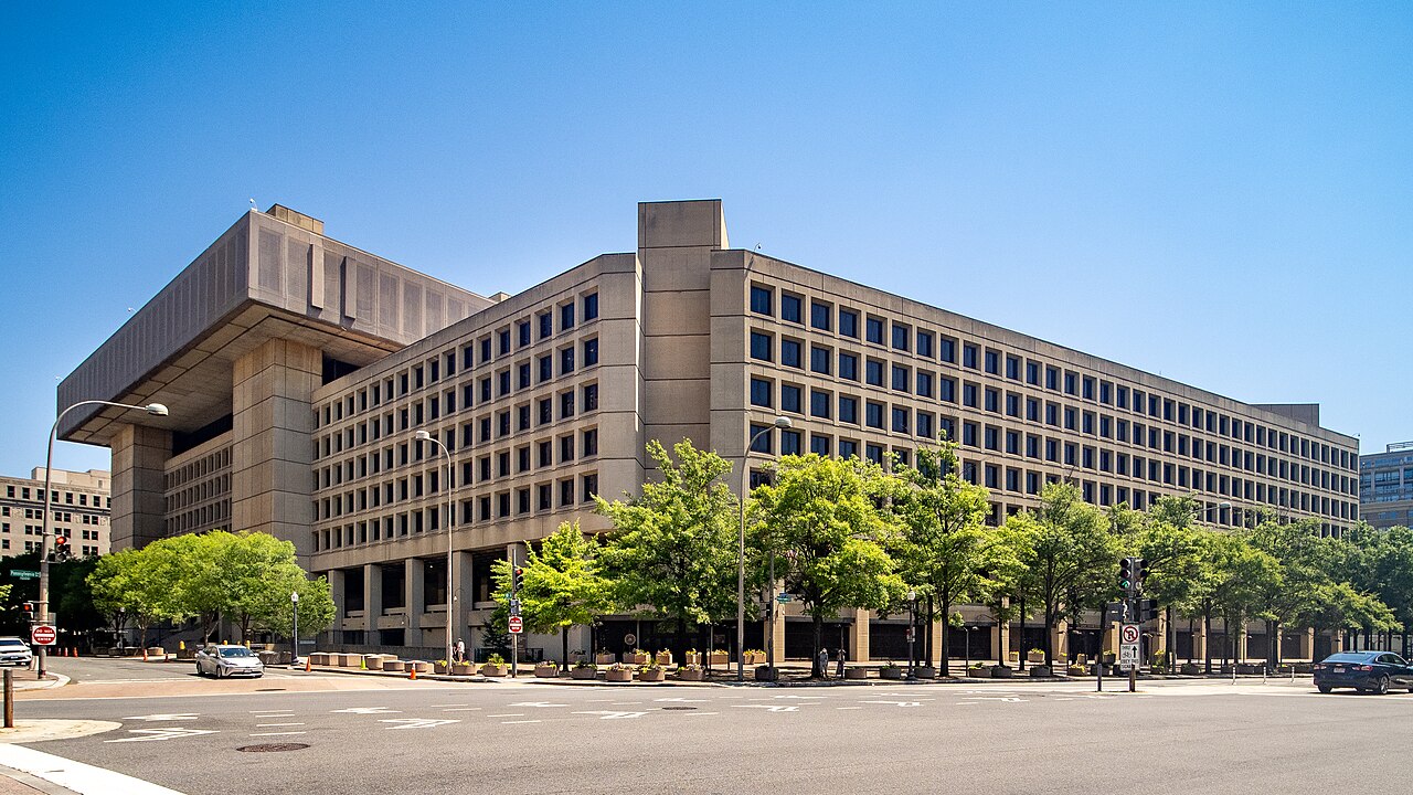 The FBI headquarters building in Washington, D.C., photographed in 2024; a file image unrelated to the Miami investigation.