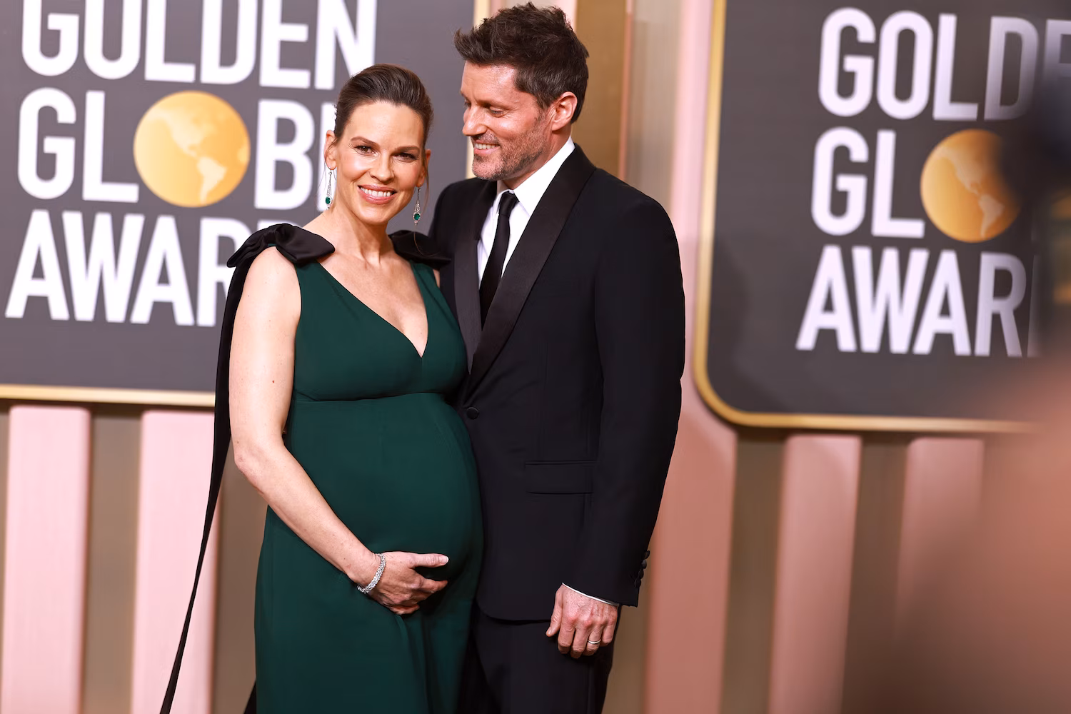 Hilary Swank and husband Philip Schneider at an awards event