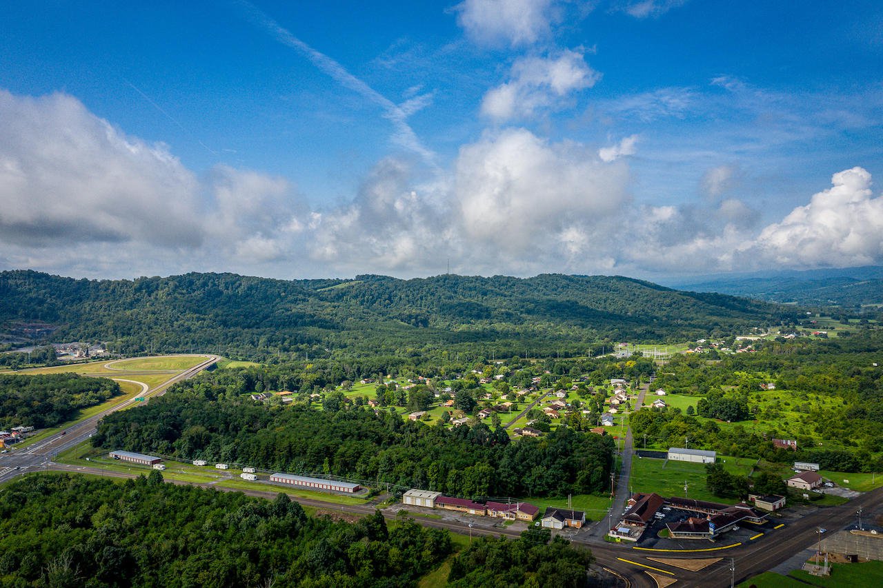 Suburban homes beside a highway interchange in Bean Station, Tennessee; a file photo, not taken on the day of the report