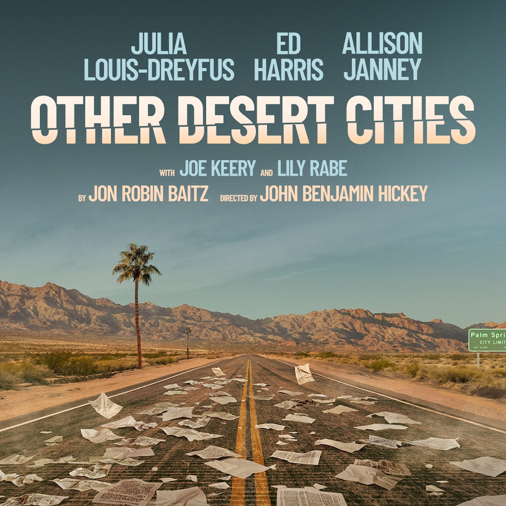 Broadway poster for Other Desert Cities listing Allison Janney among the cast