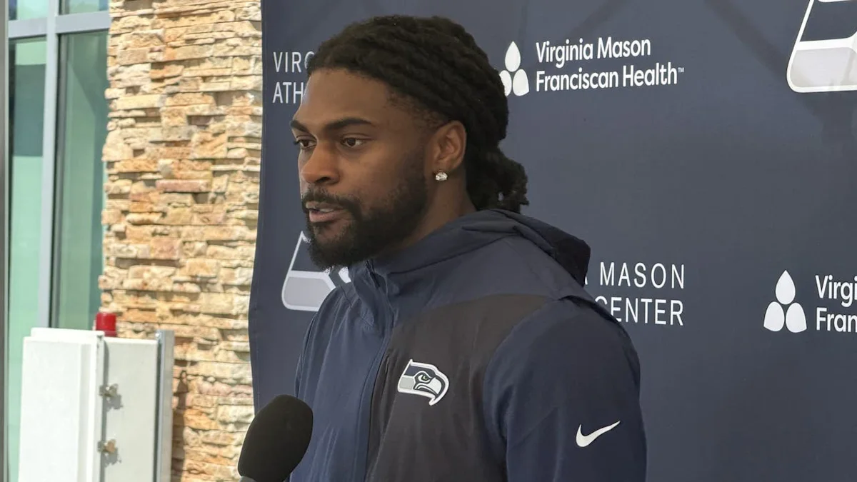 Trevon Diggs speaks after joining the Seattle Seahawks