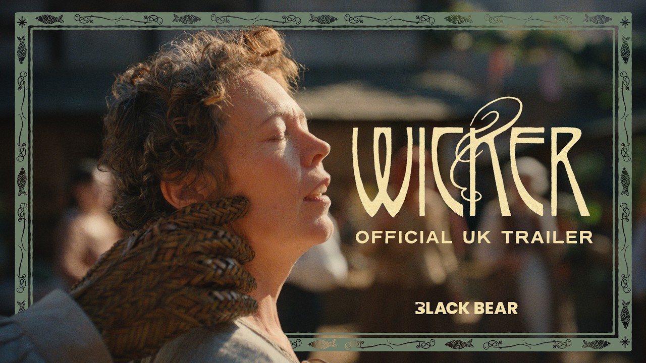 Olivia Colman and Alexander Skarsgard appear in a scene from the romantic fantasy comedy Wicker