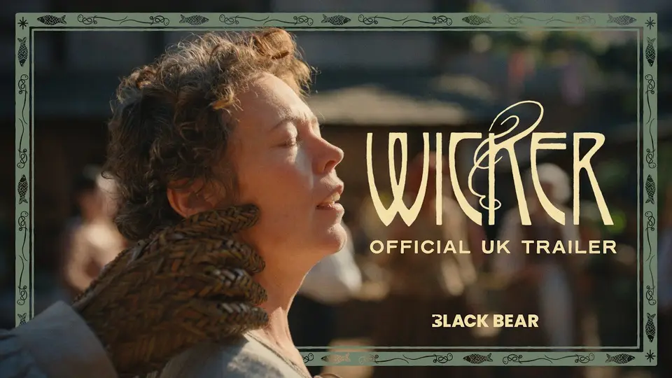 Olivia Colman and Alexander Skarsgard appear in a scene from the romantic fantasy comedy Wicker