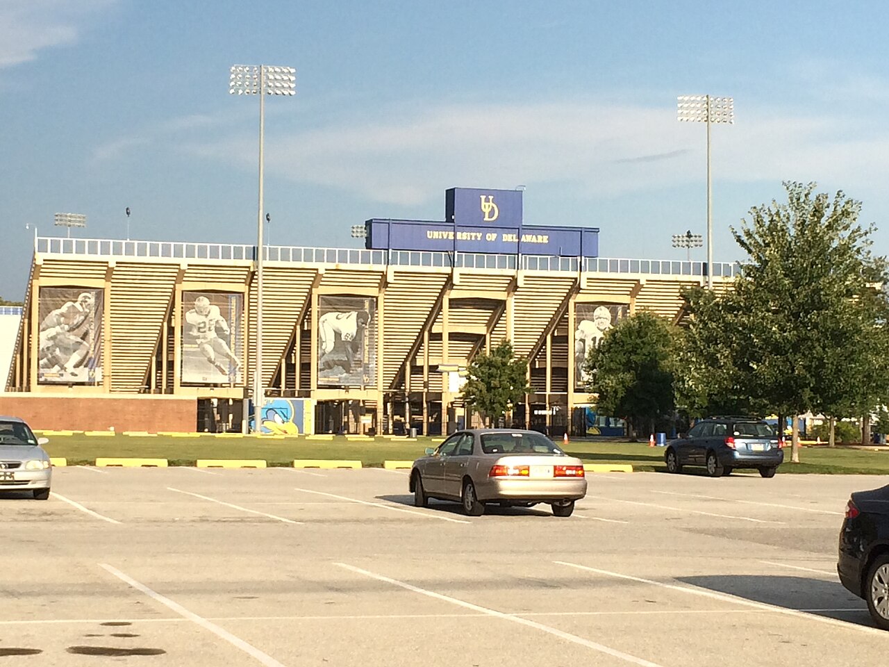 File photo of Delaware Stadium in Newark, Delaware, home of the Blue Hens football team